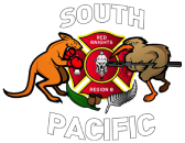 south pacific region 8 logo